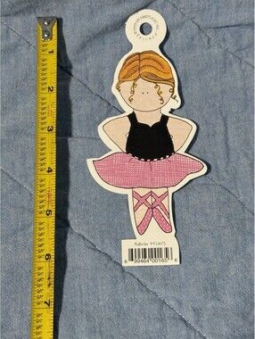 🎅🏻 Scrapbook Die Cut Friends My Minds Eye  Ballerina   442603   1999 Rare